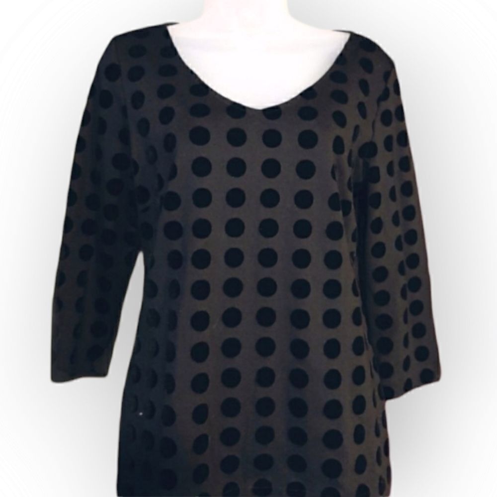 Ann Taylor Factory Polka Dot Top sz S